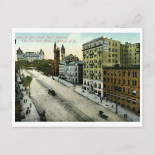 Staat St., Albany, NY Vintag Postkarte
