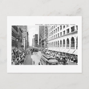 Staat Street, Chicago, Illinois Postkarte