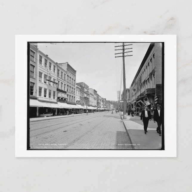 Staat Street, Ithaca, New York Vintag Postkarte (Vorderseite)