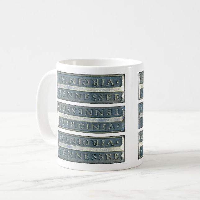 Staat Street Marker doppelseitig Kaffeetasse (Vorderseite Links)