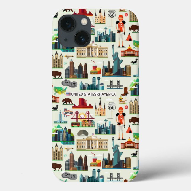 Staat-Symbol-Muster Case-Mate iPhone Hülle (Rückseite)