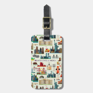 Staat-Symbol-Muster Gepäckanhänger