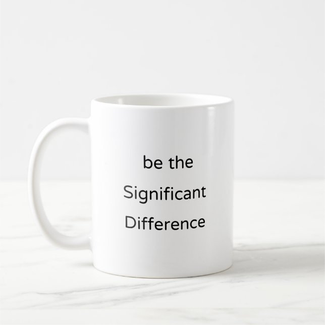 STAAT Tasse, signifikante Differenz, wissenschaftl Kaffeetasse (Links)