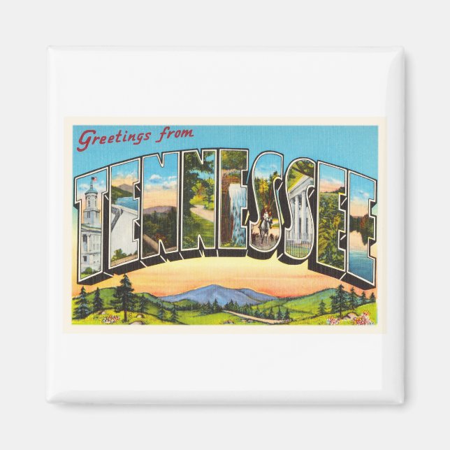 Staat Tennessee TN Alte Jahrgang Reiseführer von M Magnet (Vorne)