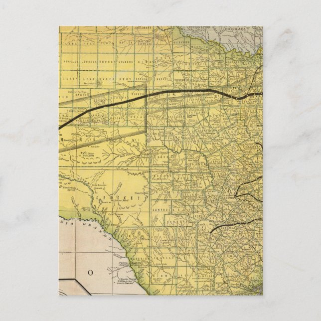 Staat Texas 2 Postkarte (Vorderseite)