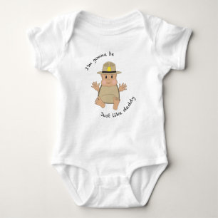 Staat trooper daddy baby strampler