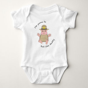 Staat trooper daddy baby strampler