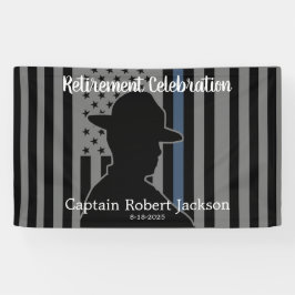 Staat Trooper Highway Patrol US Flag Retirement Banner