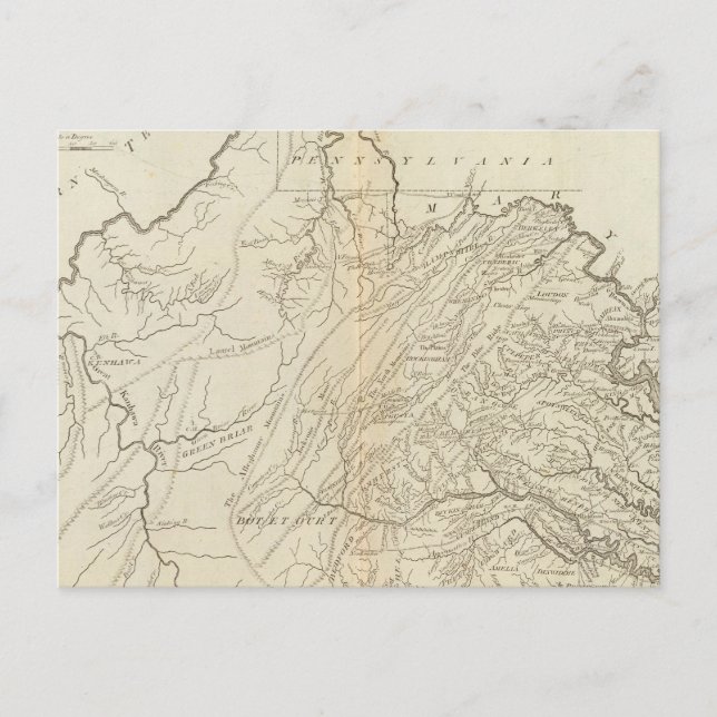 Staat Virginia Postkarte (Vorderseite)