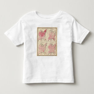 Staat-Vitalitätskarten Kleinkind T-shirt