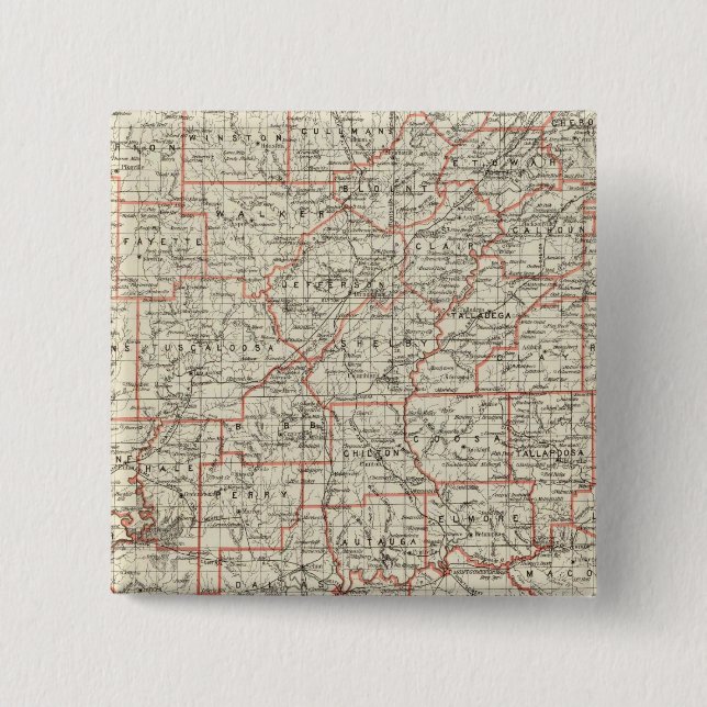 Staat von Alabama Button (Vorderseite)