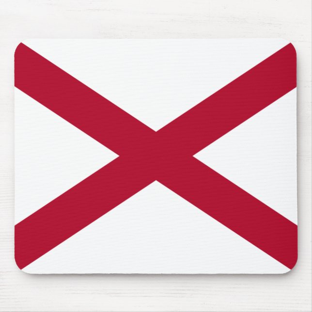 Staat von Alabama-Flagge Mousepad (Vorne)