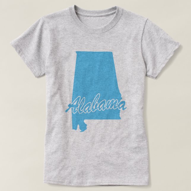 Staat von Alabama-Form-T - Shirt (Design vorne)