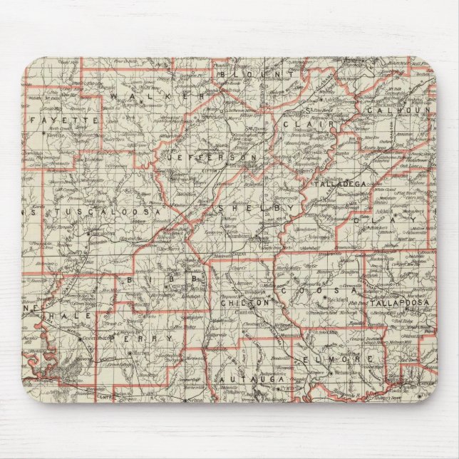 Staat von Alabama Mousepad (Vorne)