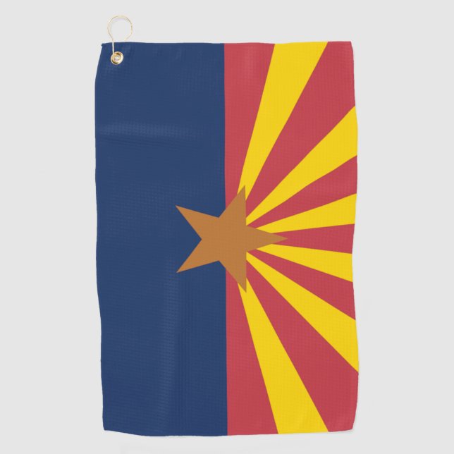 Staat von Arizona Flag Golf Handtuch (Vorderseite)