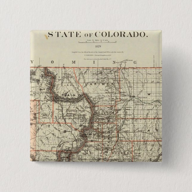 Staat von Colorado Button (Vorderseite)