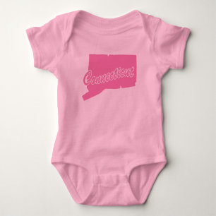 Staat von Connecticut Shape Baby Bodysuit Strampler
