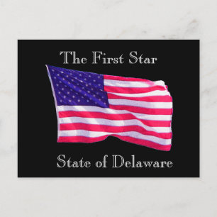 Staat von Delaware - Postkarte