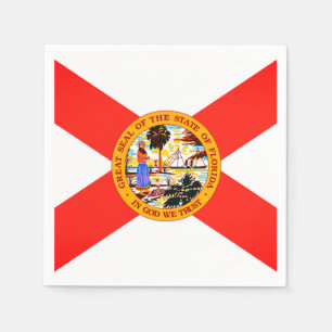 Staat von Florida Flag Papier Napkins Serviette