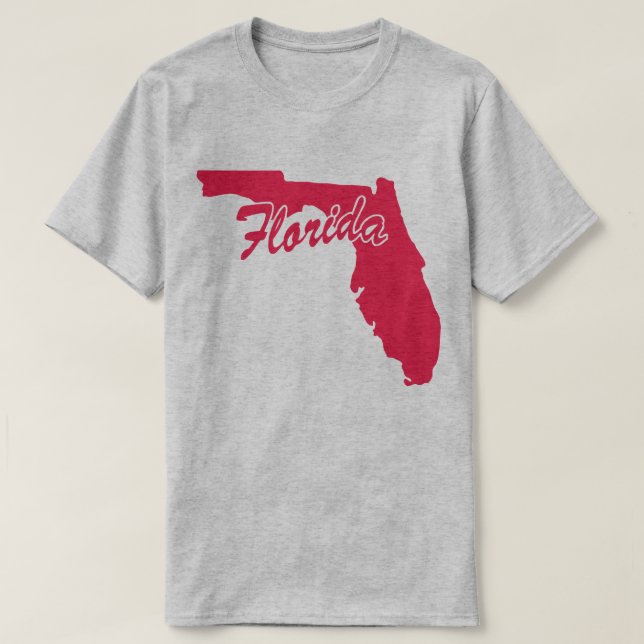 Staat von Florida-Form-T - Shirt (Design vorne)