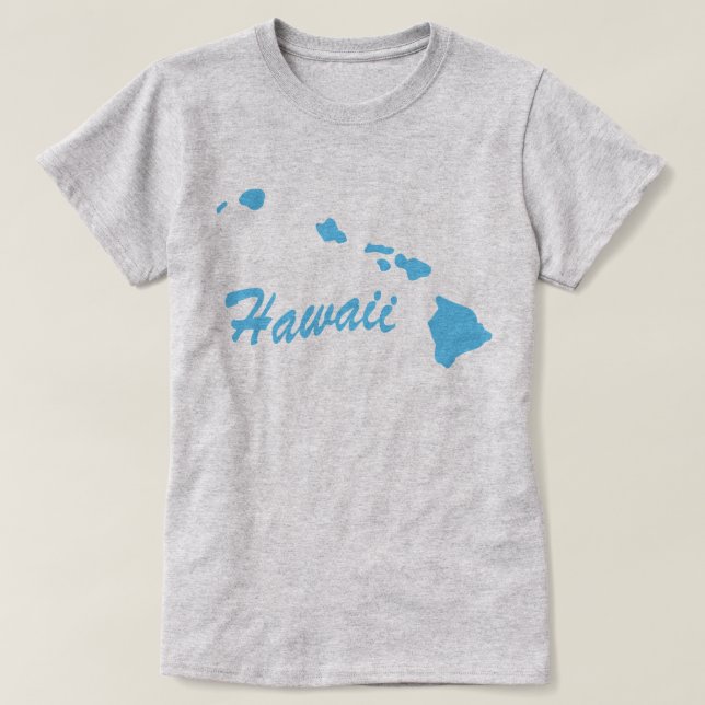 Staat von Hawaii Shape-T - Shirt (Design vorne)