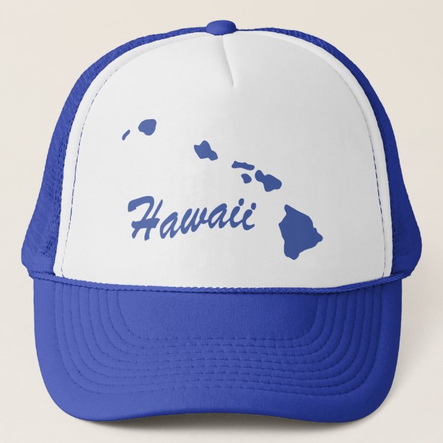 Staat von Hawaii Shape Trucker Hat Truckerkappe (Vorderseite)
