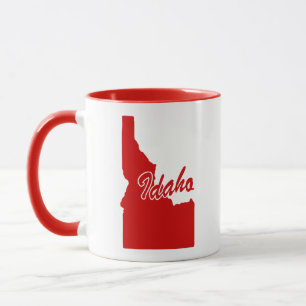 Staat von Idaho Form rote Tasse