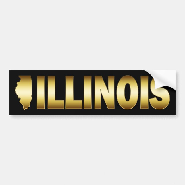 STAAT VON ILLINOIS AUTOAUFKLEBER (Vorne)