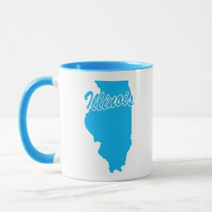 Staat von Illinois-Form Tasse