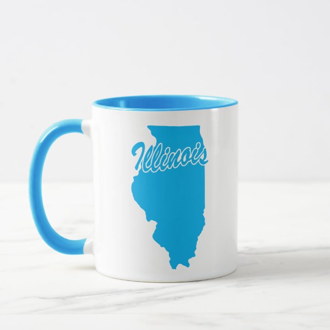 Staat von Illinois-Form Tasse (Links)