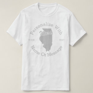 Staat von Illinois PERSONALISIERTER T - Shirt