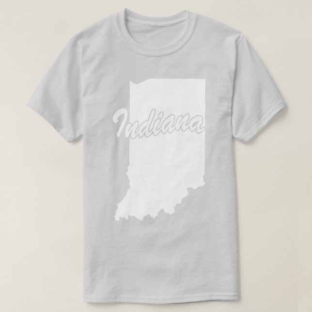 Staat von Indiana Shape-T - Shirt (Design vorne)