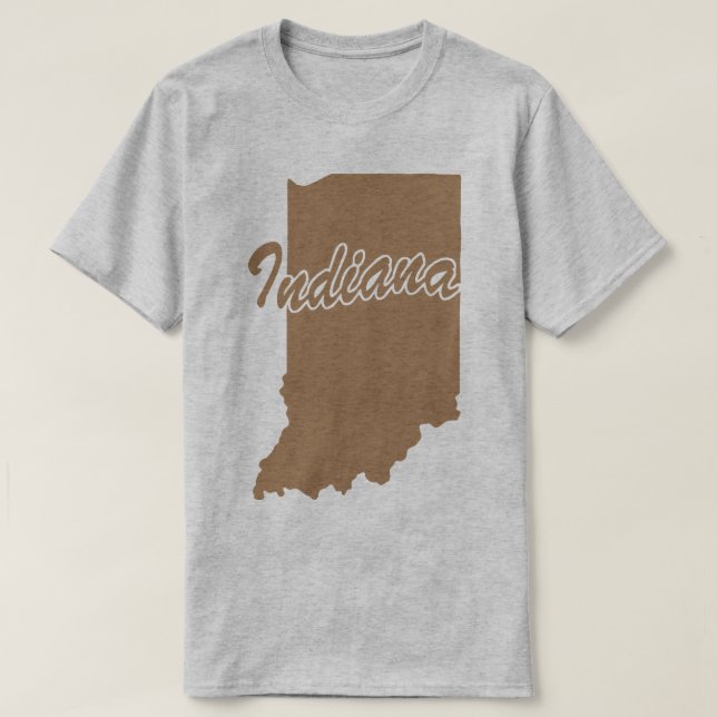 Staat von Indiana Shape-T - Shirt (Design vorne)