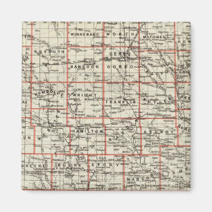 Staat von Iowa Magnet