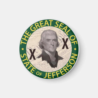 Staat von Jefferson Button mit Construction Inlay Magnet