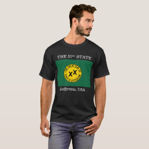 Staat von Jefferson-Flagge T-Shirt