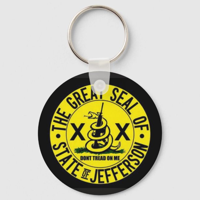 Staat von Jefferson Schlüsselanhänger (Vorderseite)