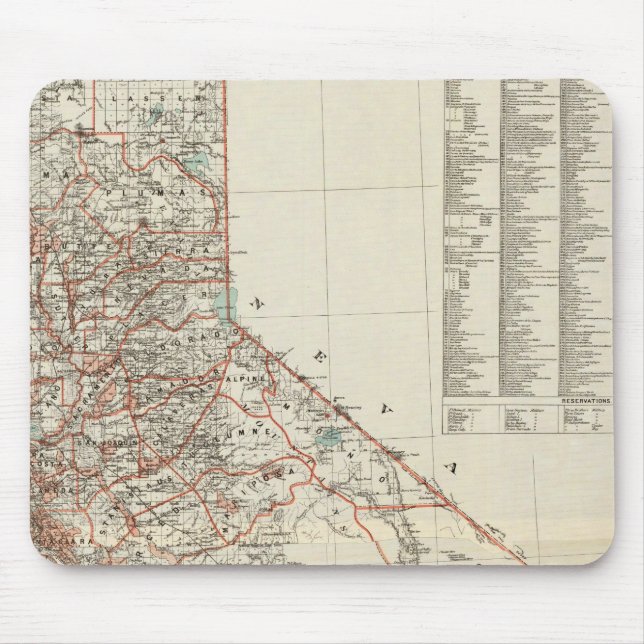 Staat von Kalifornien 2 Mousepad (Vorne)