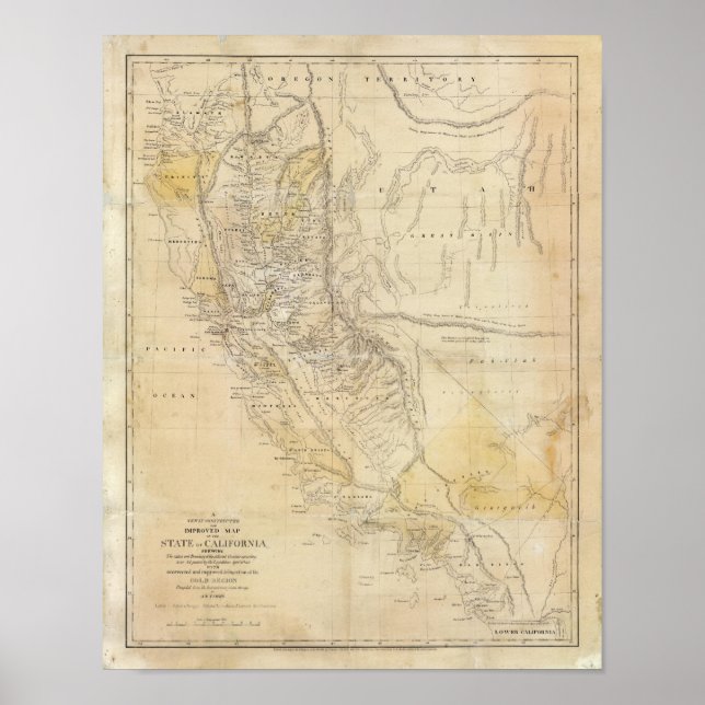 Staat von Kalifornien Poster (Vorne)