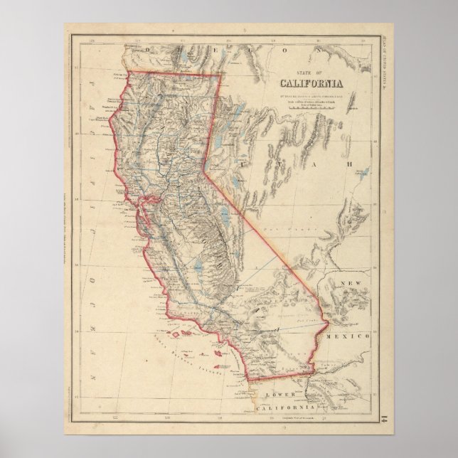 Staat von Kalifornien Poster (Vorne)