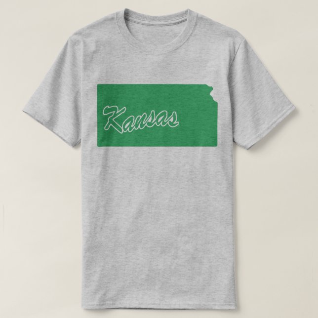 Staat von Kansas Shape T - Shirt (Design vorne)