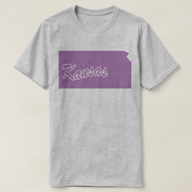 Staat von Kansas Shape T - Shirt (Design vorne)
