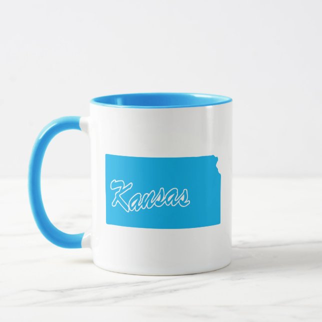 Staat von Kansas Shape-Tasse Tasse (Links)
