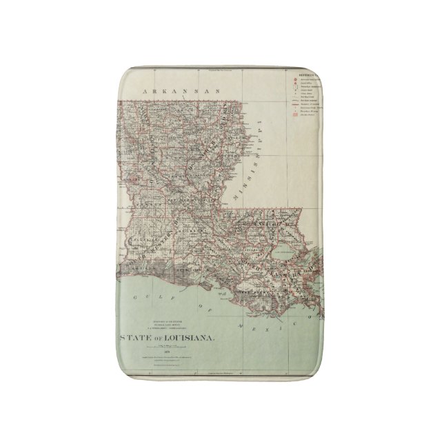 Staat von Louisiana Badematte (Vorderseite Vertikal)