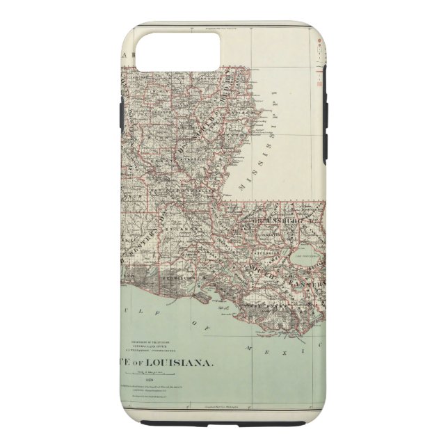Staat von Louisiana Case-Mate iPhone Hülle (Rückseite)
