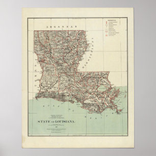 Staat von Louisiana Poster