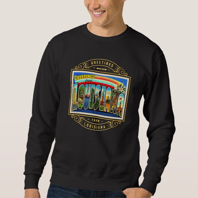 Staat von Louisiana Sweatshirt (Vorderseite)