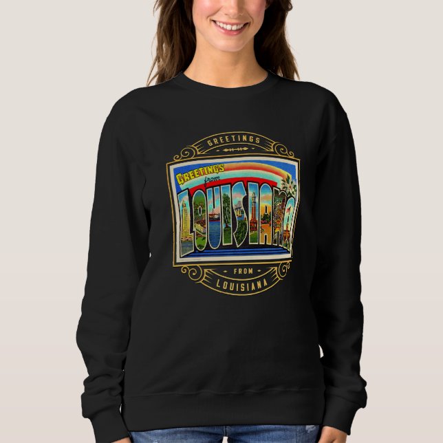 Staat von Louisiana Sweatshirt (Vorderseite)