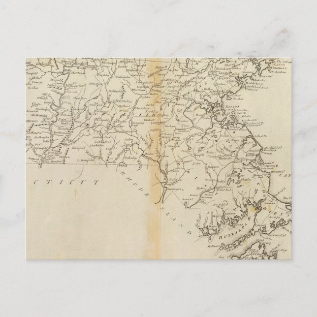 Staat von Massachusetts 2 Postkarte (Vorderseite)