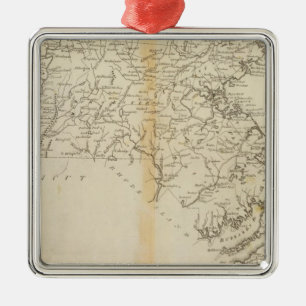 Staat von Massachusetts 2 Silbernes Ornament